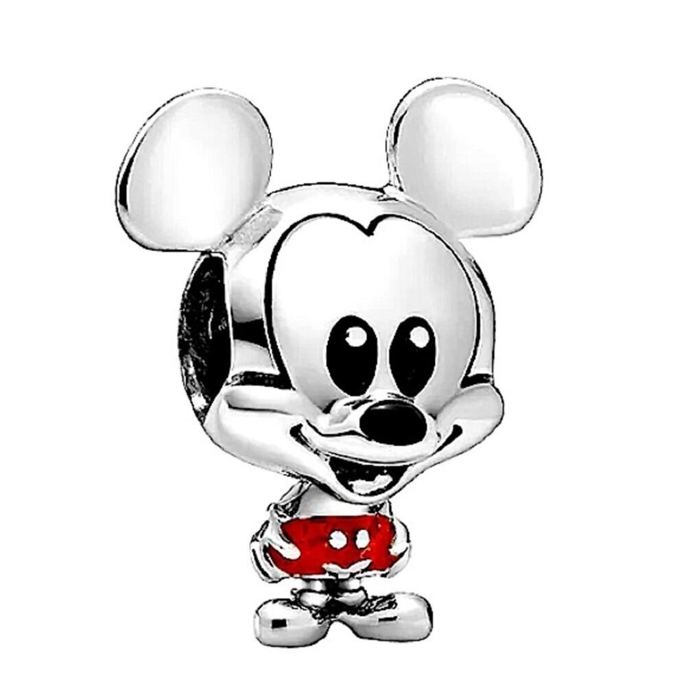 Sterling Silver Mickey Mouse Charm Bracelet